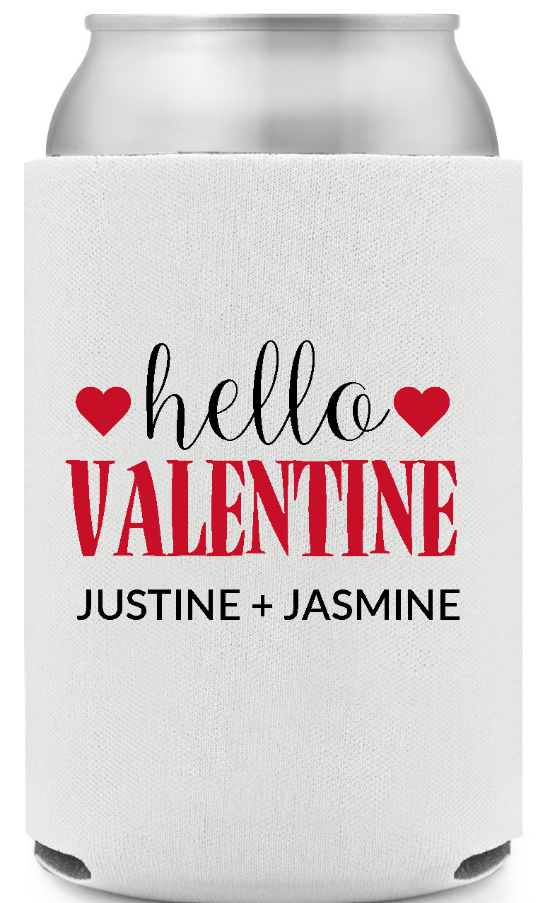 Hello Valentine Justine Jasmine Full Color Foam Collapsible Coolies All Over Print Style 169574