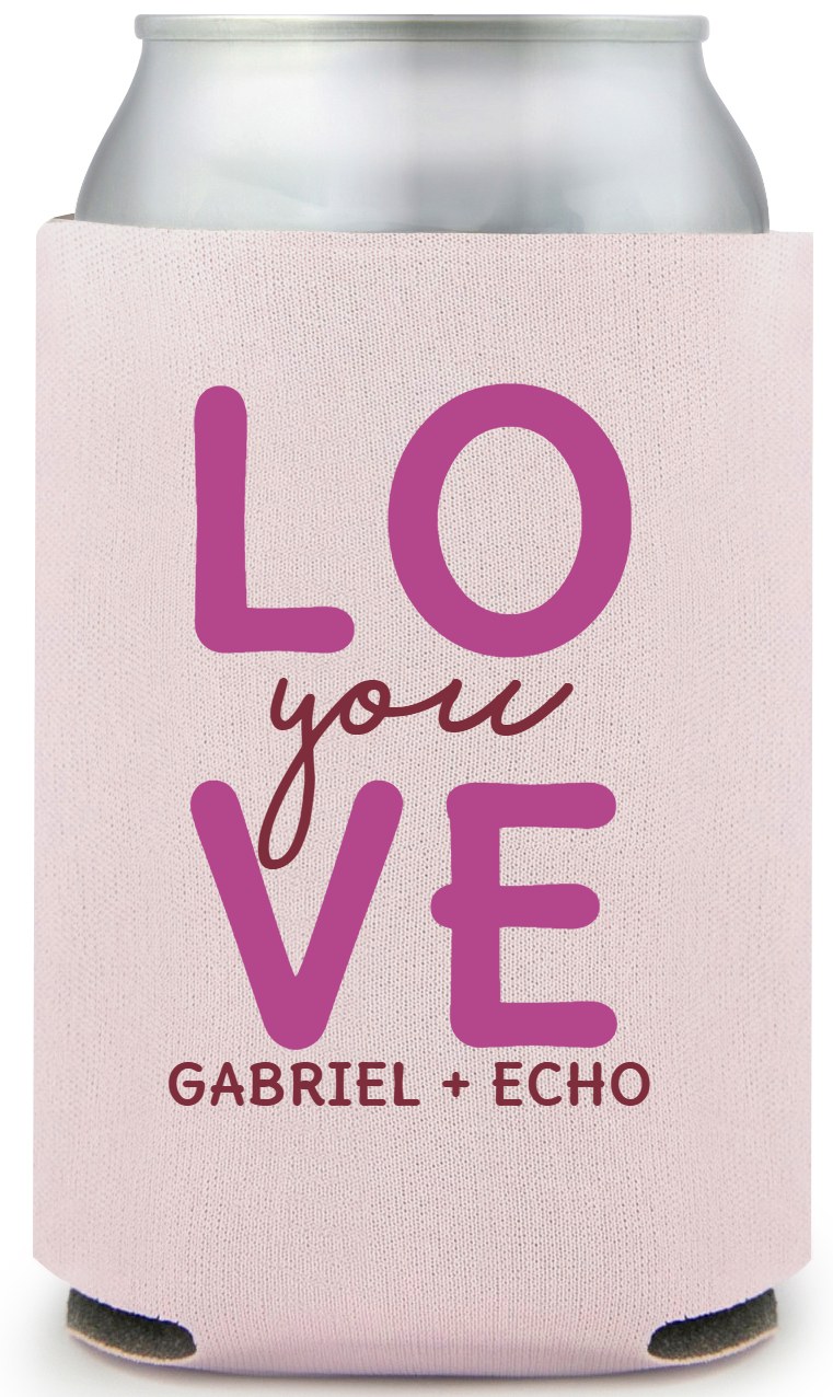 Love You Gabriel Echo Full Color Foam Collapsible Coolies All Over Print Style 169613