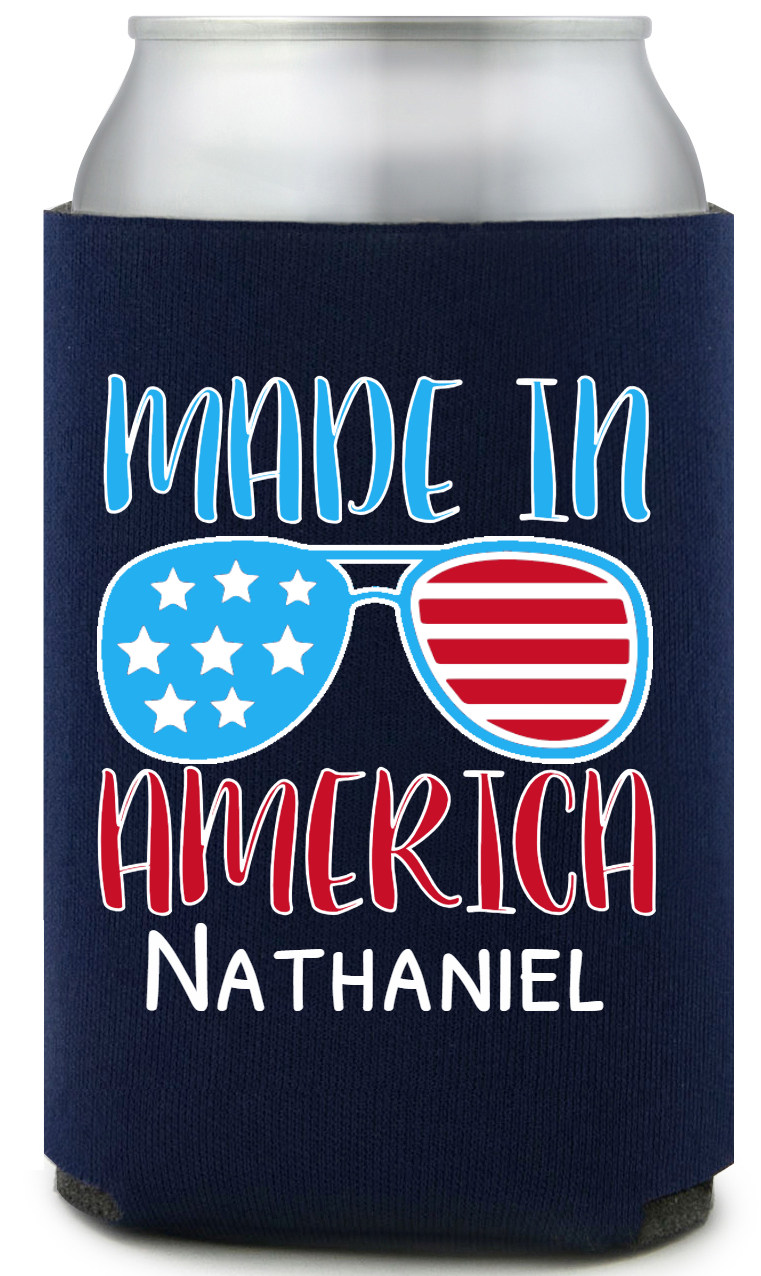 Made In America Full Color Foam Collapsible Coolies All Over Print Style 173013