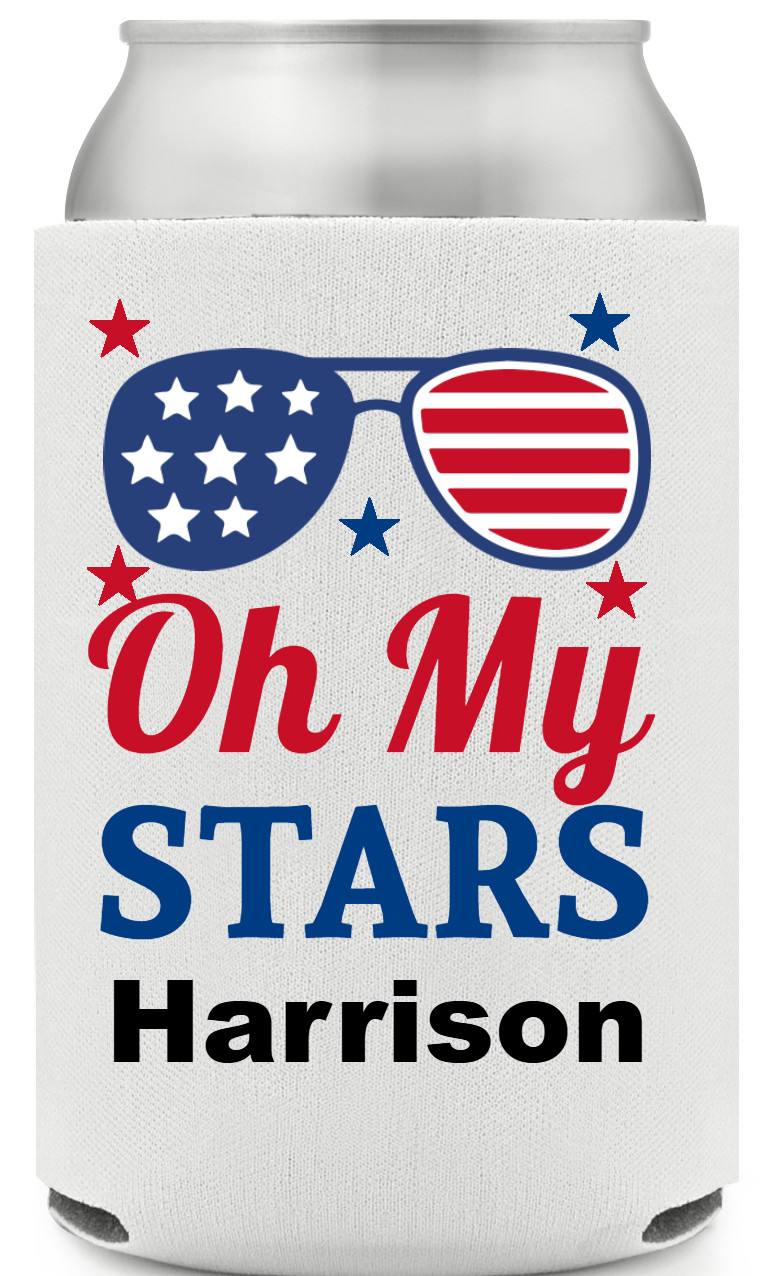Oh My Stars Full Color Foam Collapsible Coolies All Over Print Style 172734