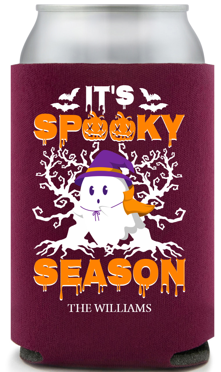 It's Spooky Season Its Full Color Foam Collapsible Coolies All Over Print Style 167538