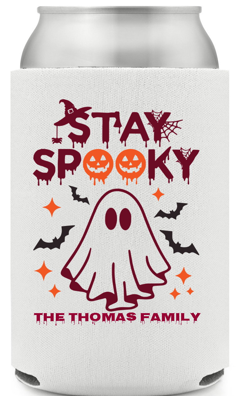 Stay Spooky The Thomas Family Full Color Foam Collapsible Coolies All Over Print Style 167674