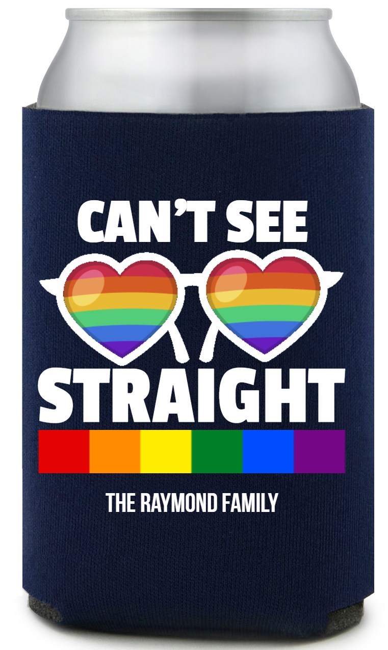 Can't See Straight Cant Full Color Foam Collapsible Coolies All Over Print Style 173242
