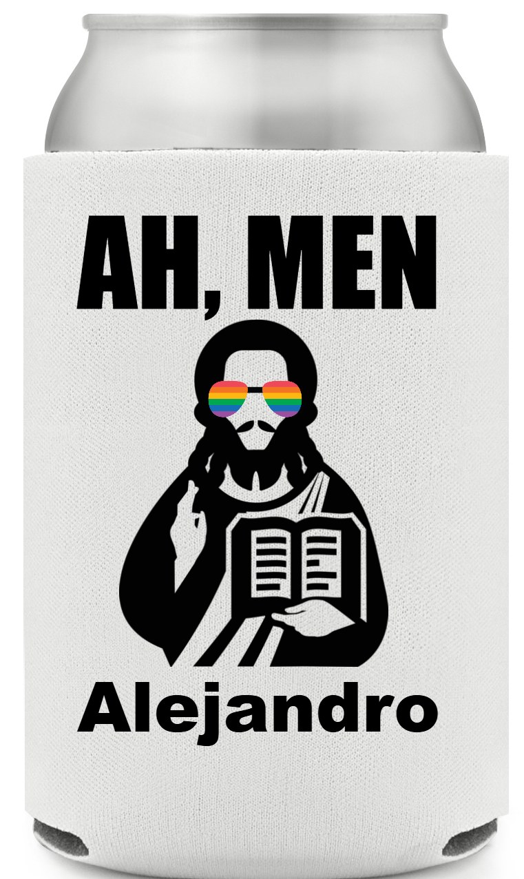 Ah Men Full Color Foam Collapsible Coolies All Over Print Style 173286