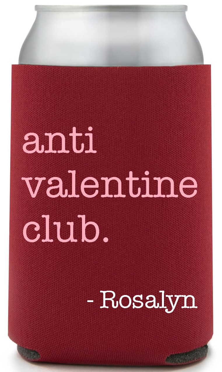 Anti Valentine Club Rosalyn Full Color Foam Collapsible Coolies All Over Print Style 169490