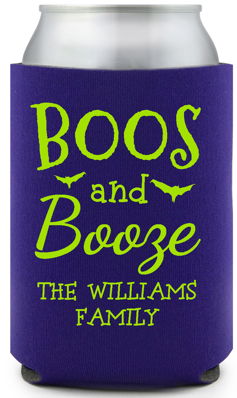 Boos And Booze The Williams Family Full Color Foam Collapsible Coolies All Over Print Style 167581