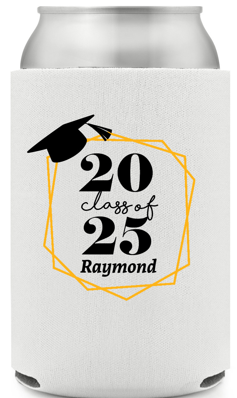 Class Of 2025 Full Color Foam Collapsible Coolies All Over Print Style 171427