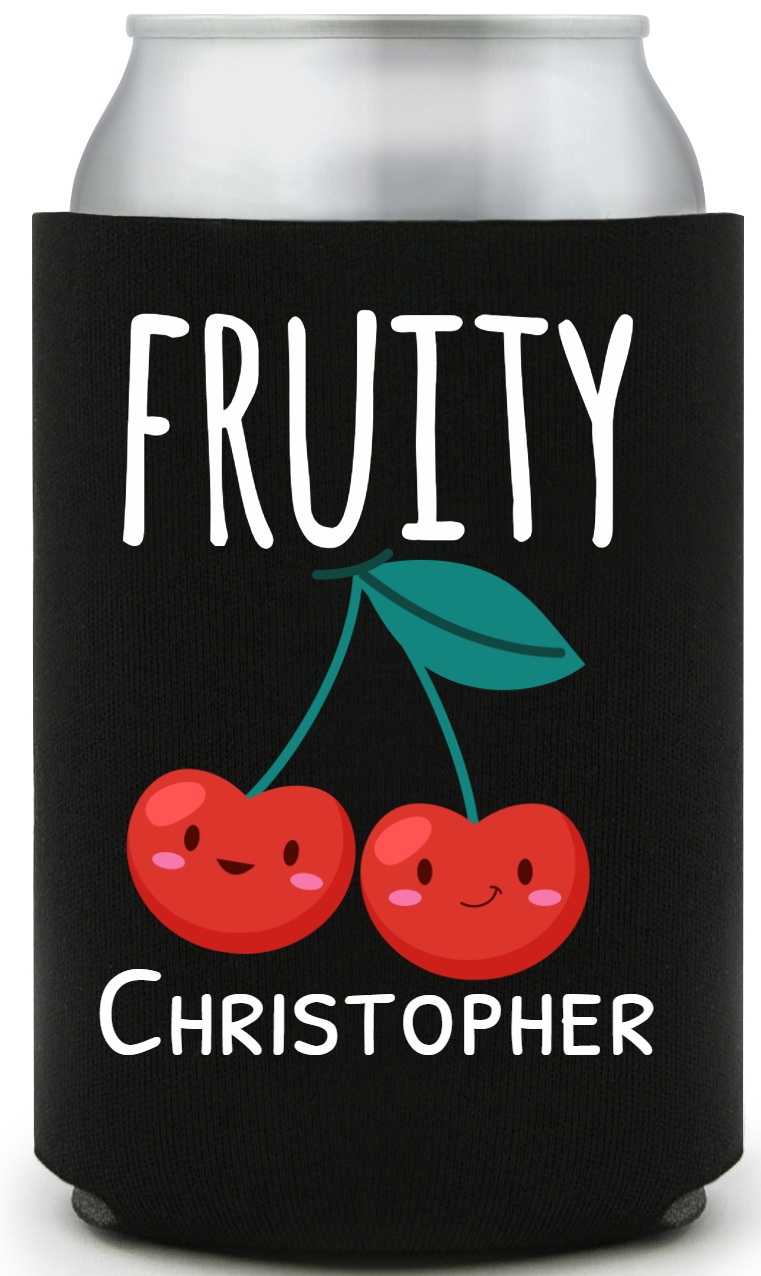 Fruity Full Color Foam Collapsible Coolies All Over Print Style 173161