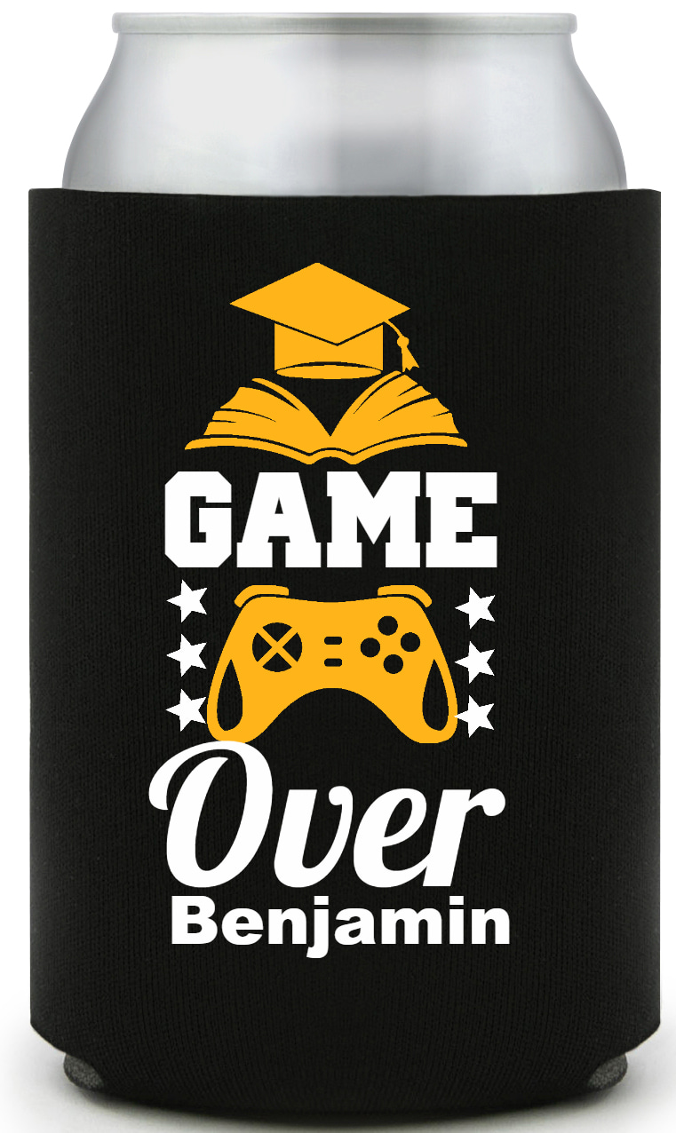 Game Over Benjamin Full Color Foam Collapsible Coolies All Over Print Style 171306