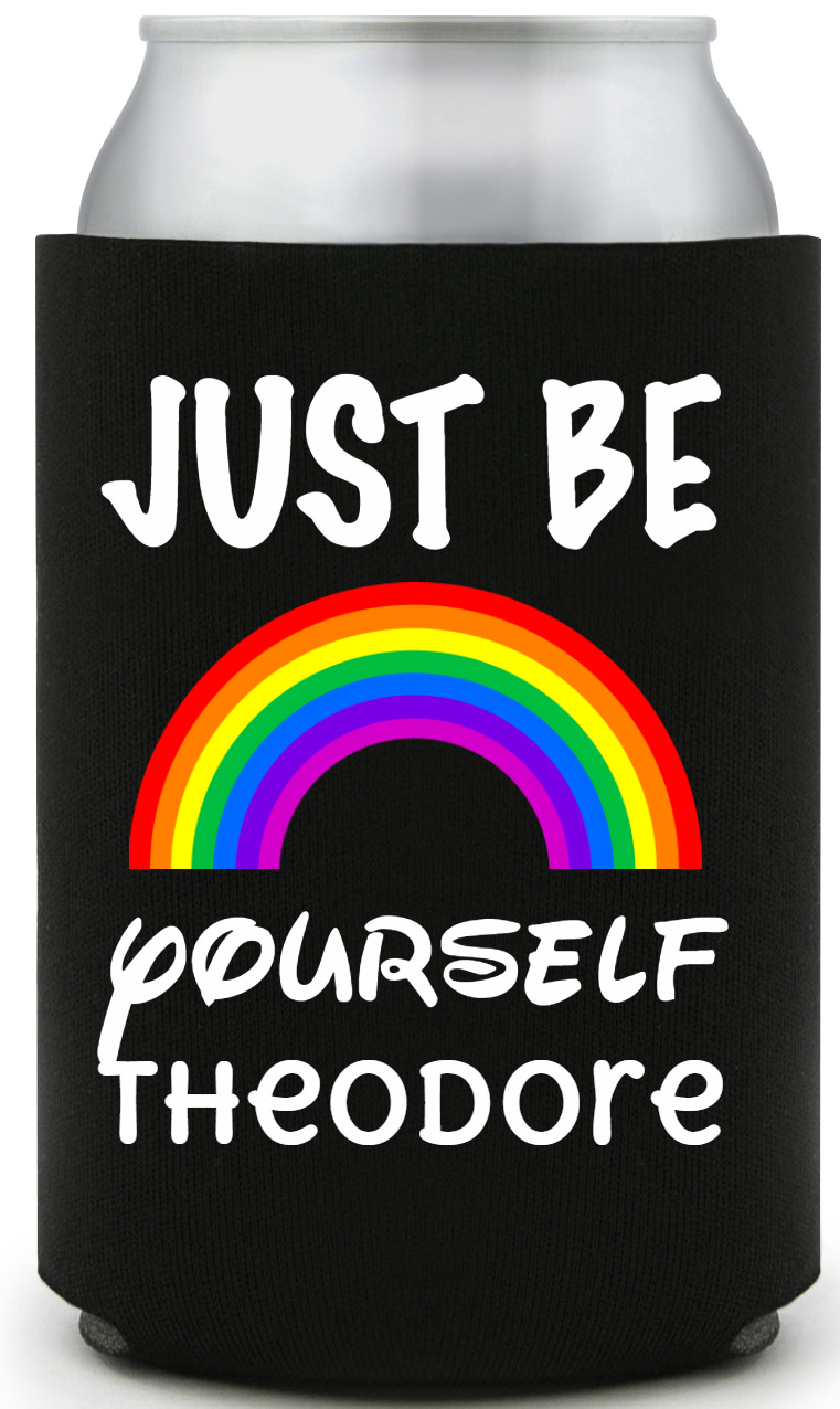 Just Be Yourself Full Color Foam Collapsible Coolies All Over Print Style 173153