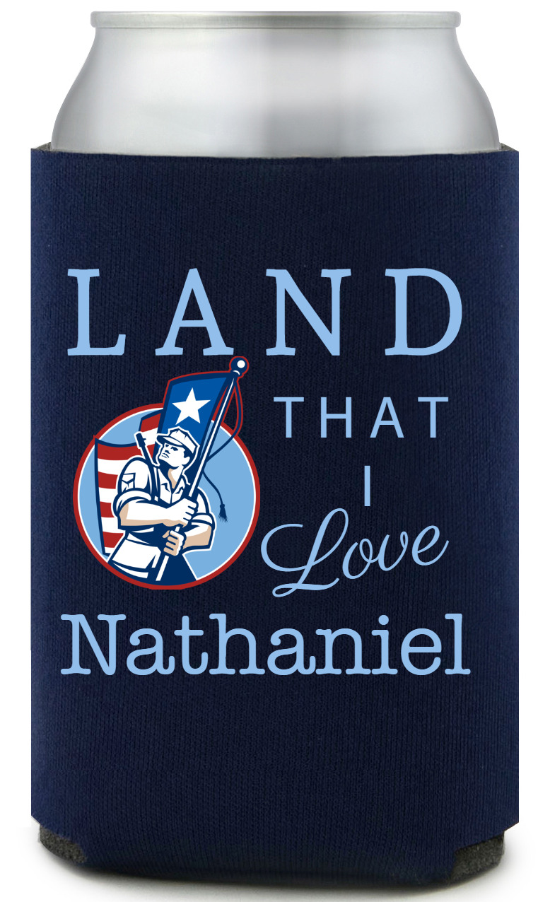 Land That I Love Full Color Foam Collapsible Coolies All Over Print Style 173076