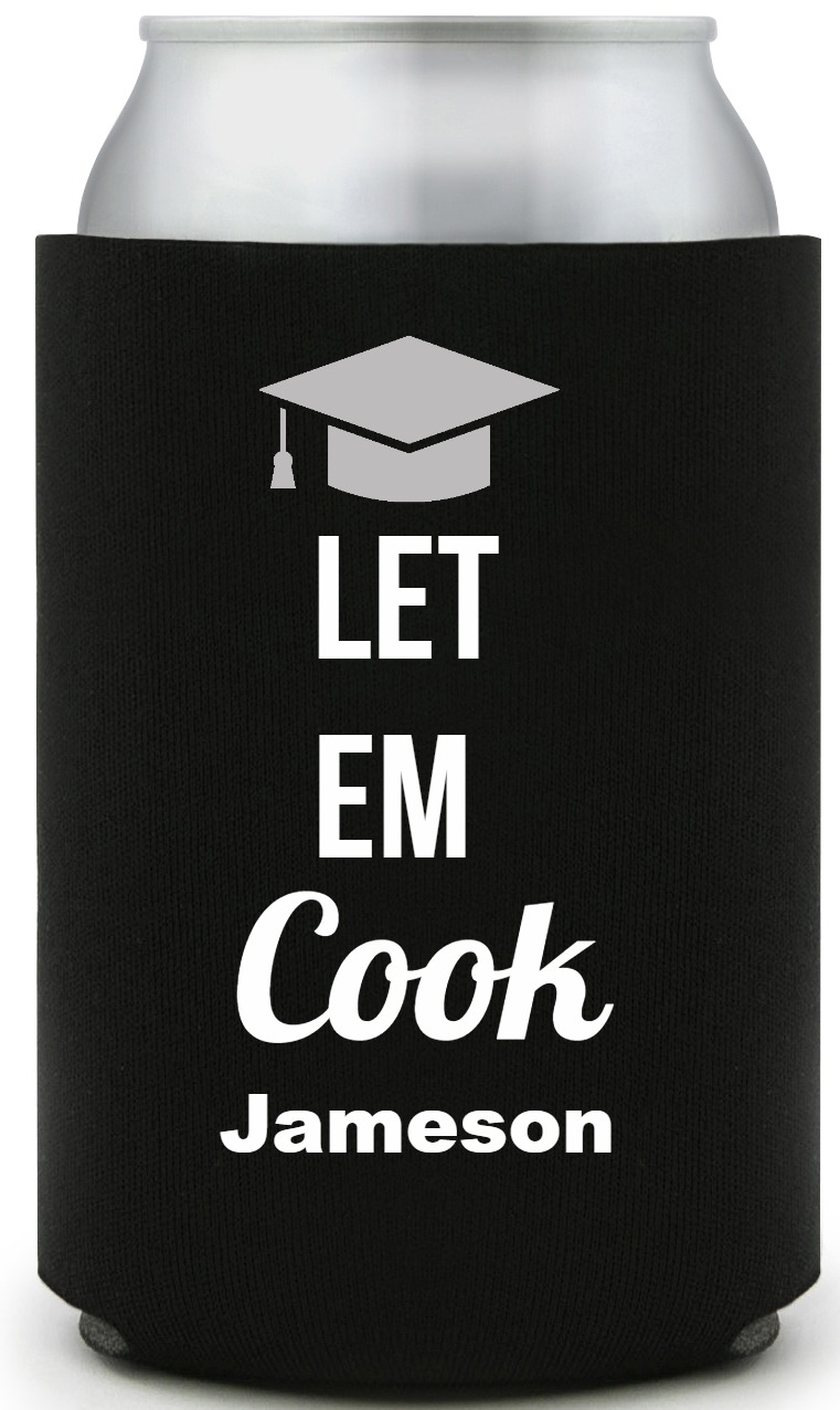 Let Em Cook Full Color Foam Collapsible Coolies All Over Print Style 172347