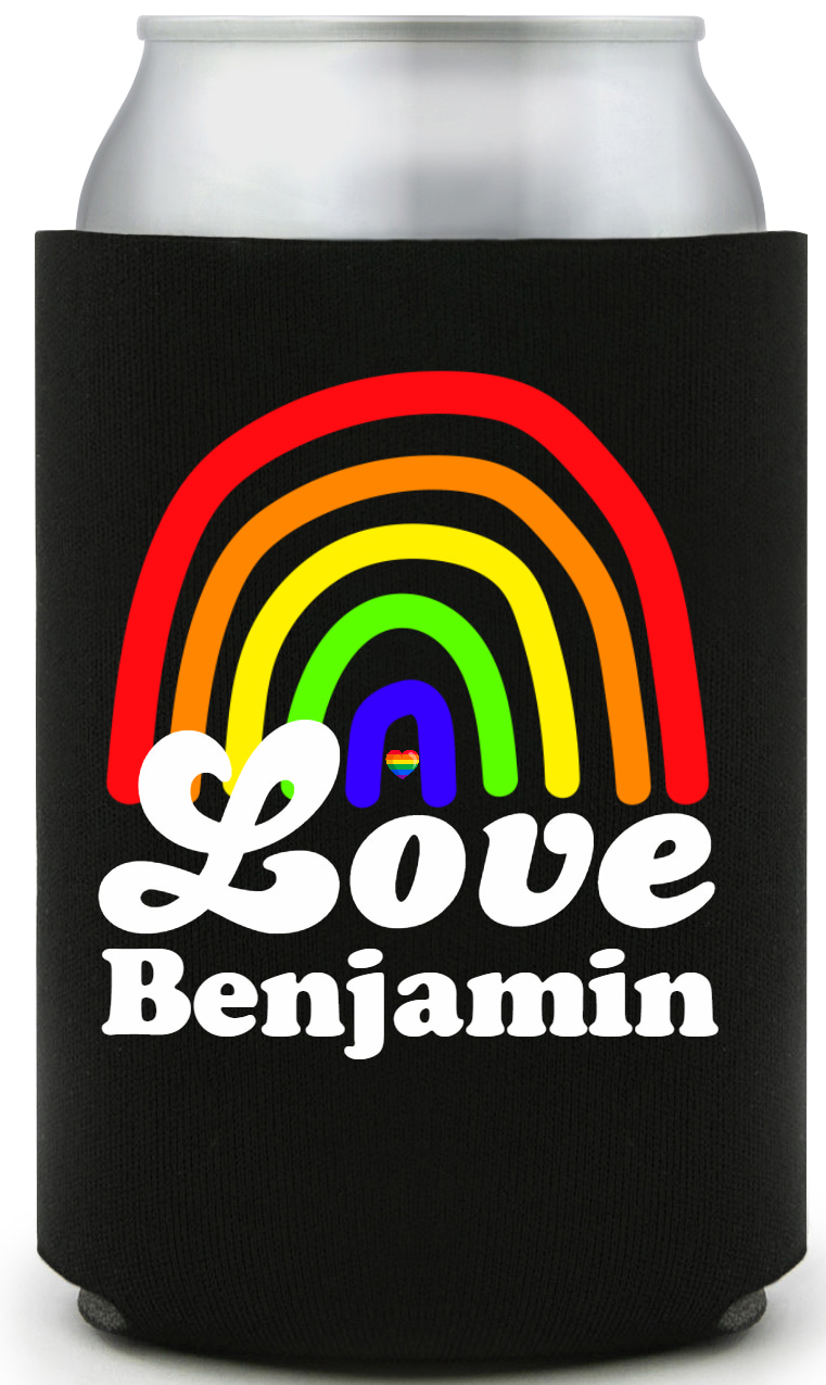 Love Full Color Foam Collapsible Coolies All Over Print Style 173092