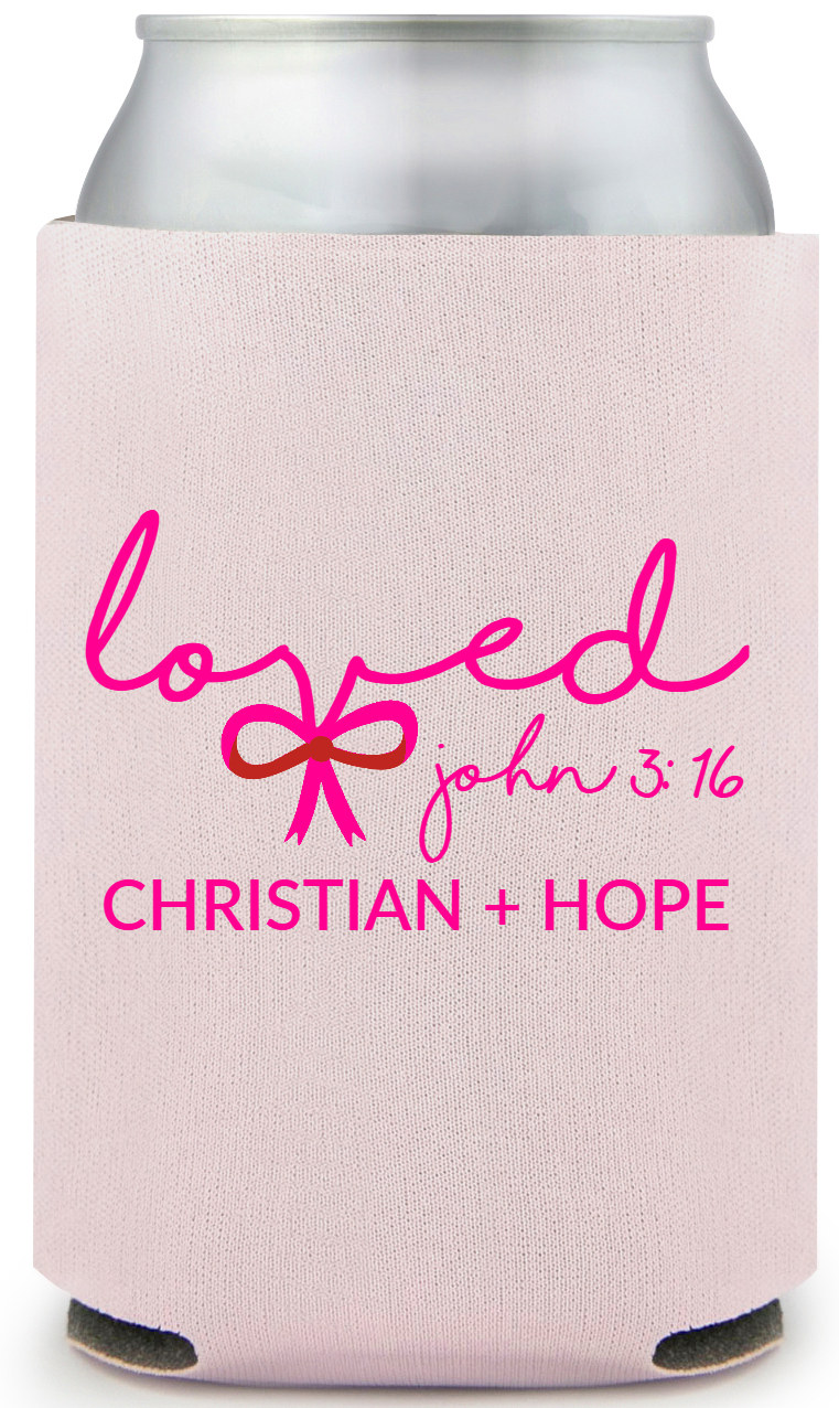 Loved John 3 16 Christian Hope Full Color Foam Collapsible Coolies All Over Print Style 169614