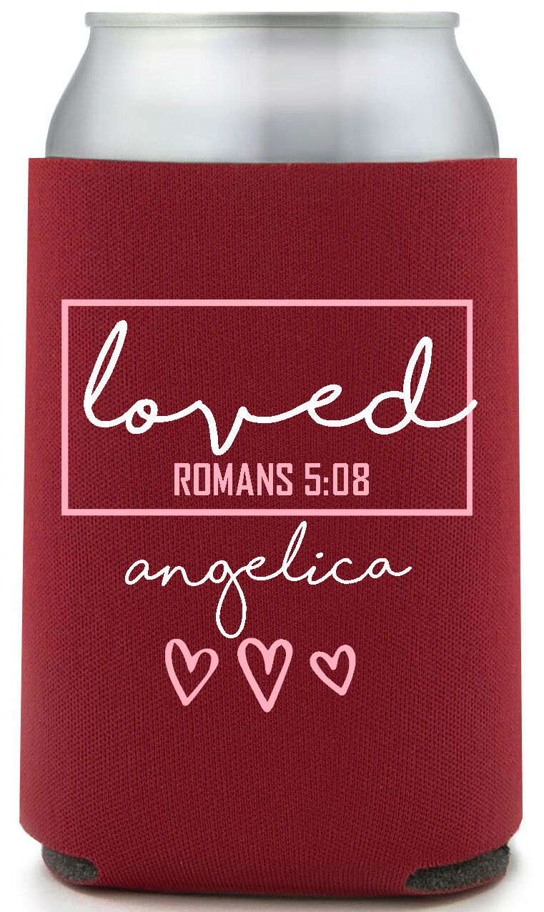 Loved Romans 508 Angelica Full Color Foam Collapsible Coolies All Over Print Style 169500