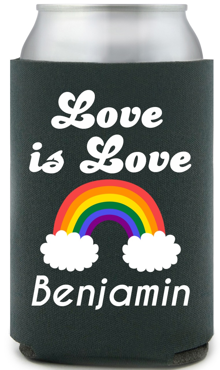 Love Is Love Full Color Foam Collapsible Coolies All Over Print Style 173215