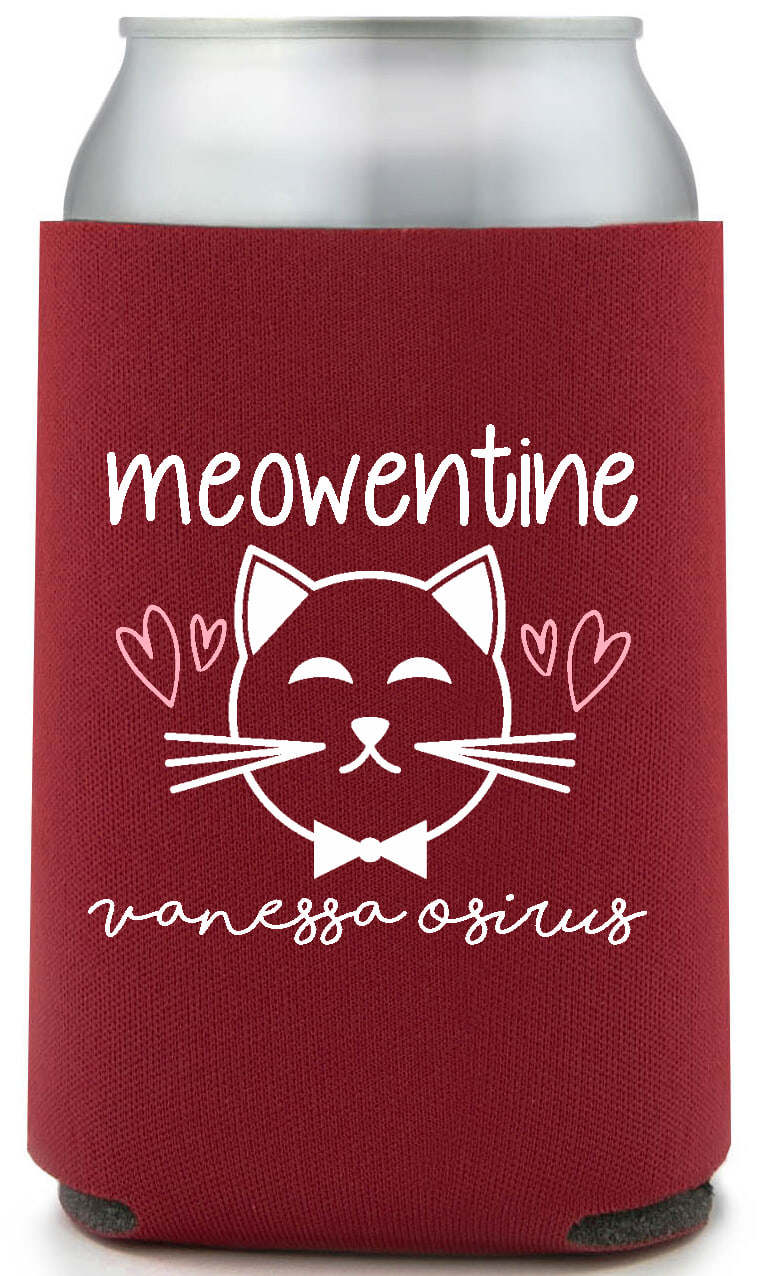 Meowentine Vanessa Osirus Full Color Foam Collapsible Coolies All Over Print Style 169478