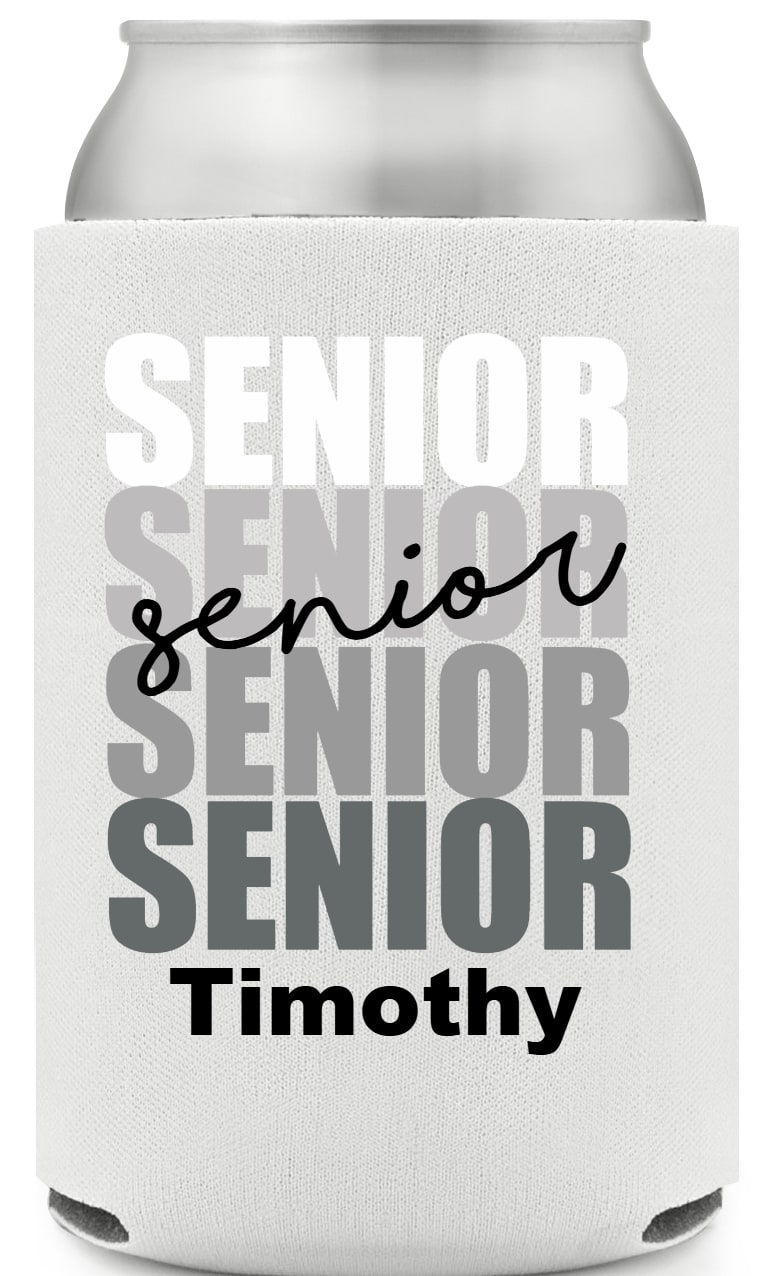 Senior Full Color Foam Collapsible Coolies All Over Print Style 171293