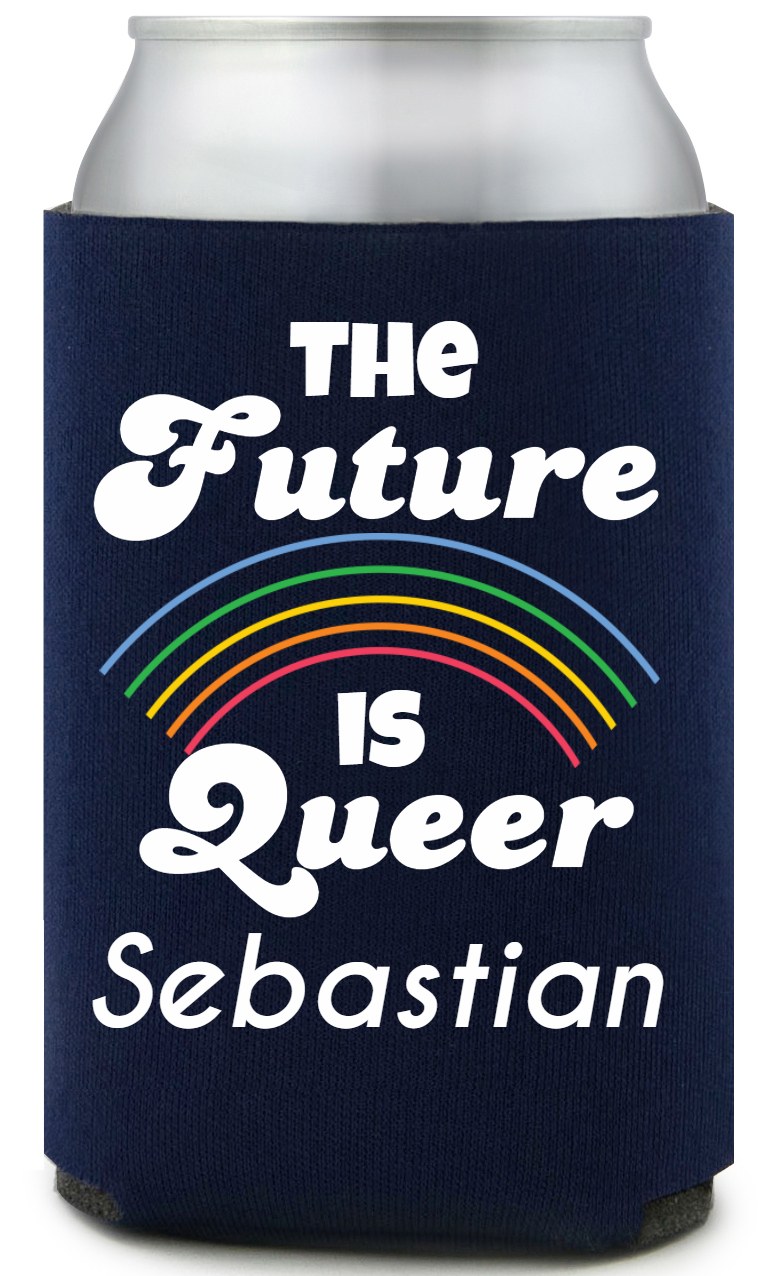 The Future Is Queer Full Color Foam Collapsible Coolies All Over Print Style 173216