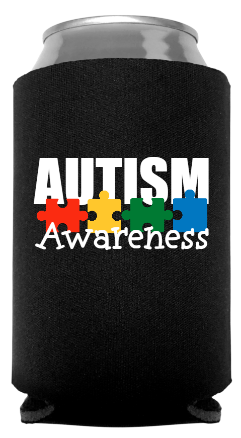 Autism Awareness Full Color Foam Collapsible Coolies Style 134155