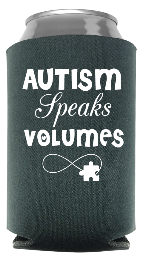Autism Awareness Full Color Foam Collapsible Coolies Style 133494