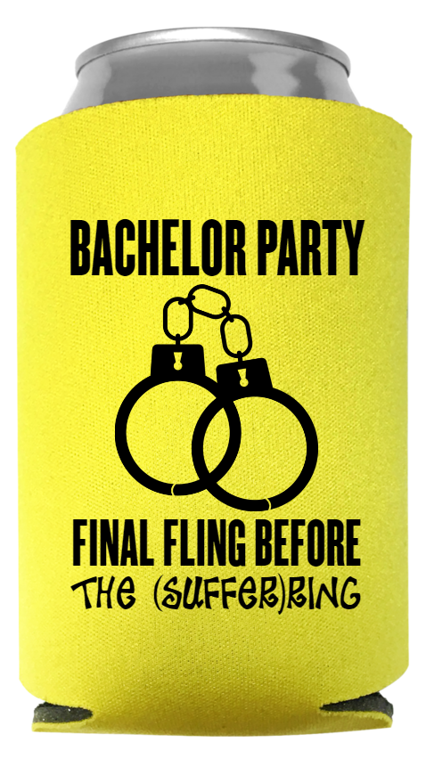 Bachelor Party Full Color Foam Collapsible Coolies Style 131093