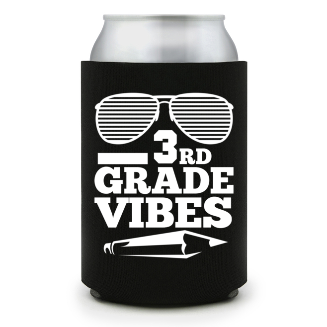 Full Color Foam Collapsible Can Coolers Back To School Grade Rd 3 Vibes Style 139243