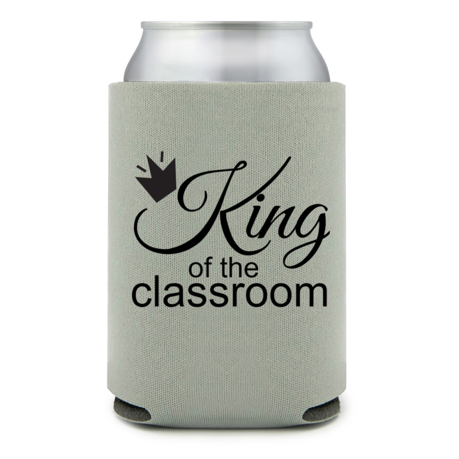 Full Color Foam Collapsible Can Coolers Back To School King Of The Classroom Style 139223