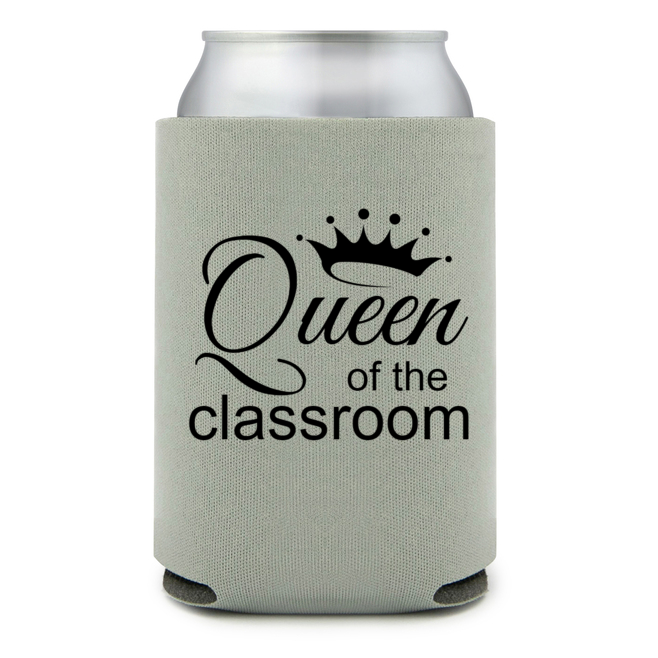 Full Color Foam Collapsible Can Coolers Back To School Queen Of The Classroom Style 139222