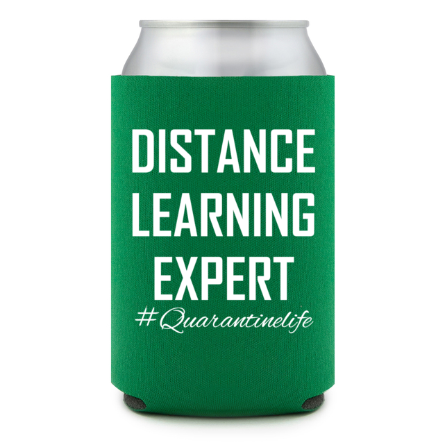 Full Color Foam Collapsible Can Coolers Back To School Distance Learning Expert Quarantinelife Style 138745