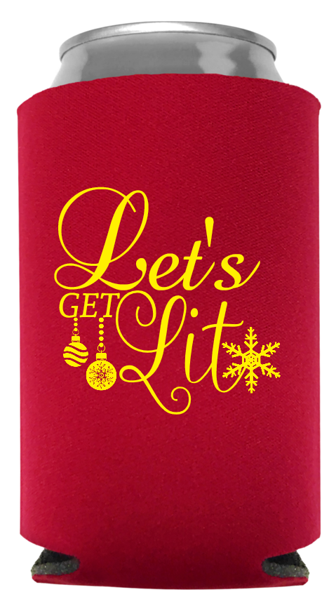 Christmas Full Color Foam Collapsible Coolies Style 113738