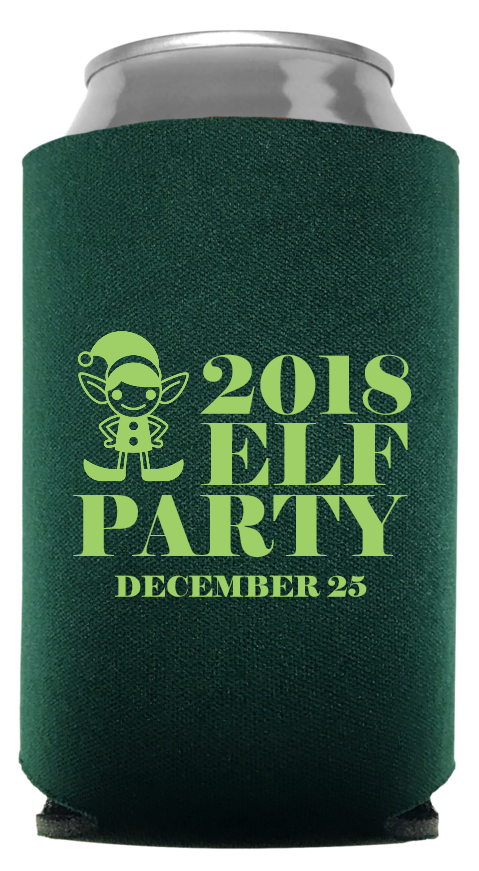 Christmas Full Color Foam Collapsible Coolies Style 98403