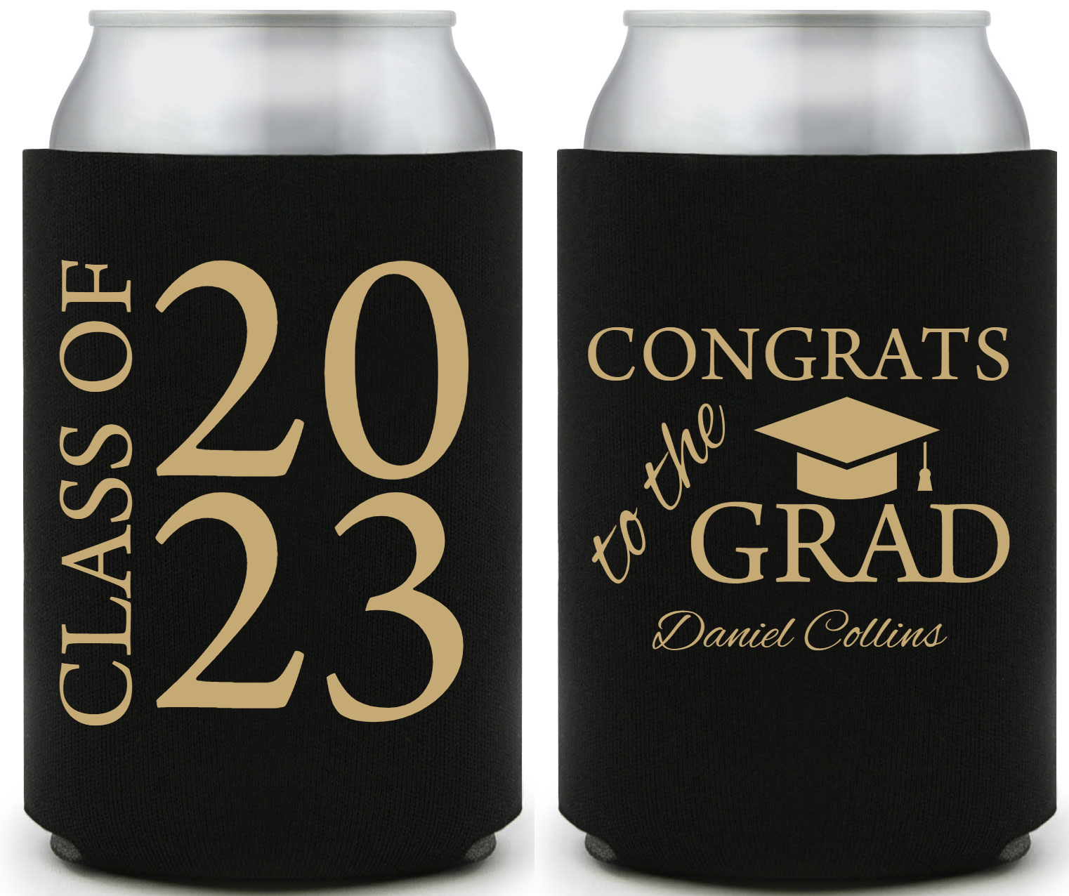 Congrats To The Grad Full Color Foam Collapsible Coolies Style 158914