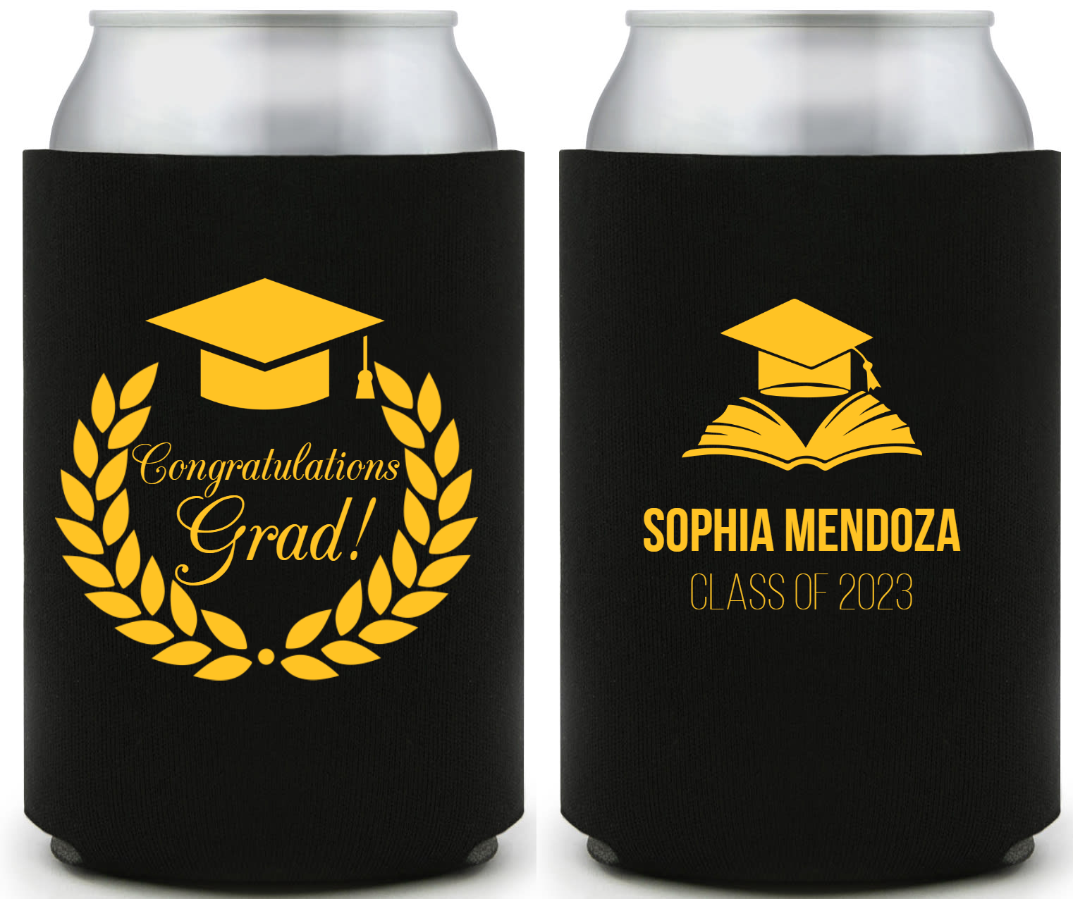 Congratulations Grad Full Color Foam Collapsible Coolies Style 158947