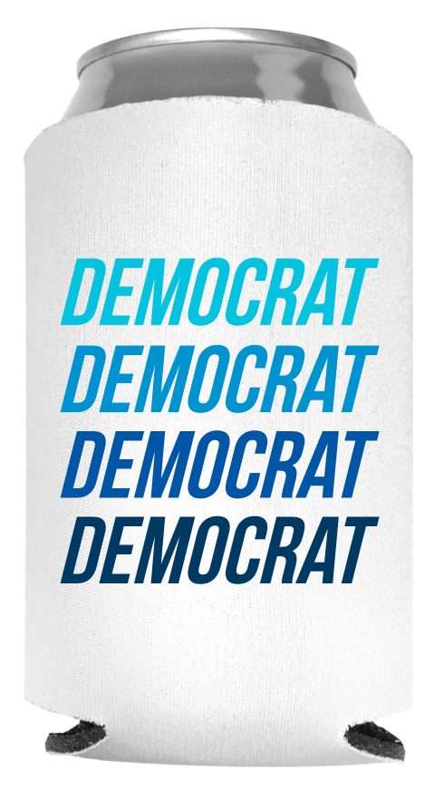 Democrat Full Color Foam Collapsible Coolies Style 113010