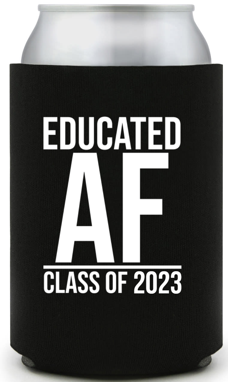 Educated Af Full Color Foam Collapsible Coolies Style 158951