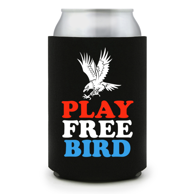 Full Color Foam Collapsible Can Coolers Fourth Of July Play Free Bird Style 137284