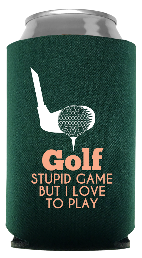 Golf Full Color Foam Collapsible Coolies Style 132017