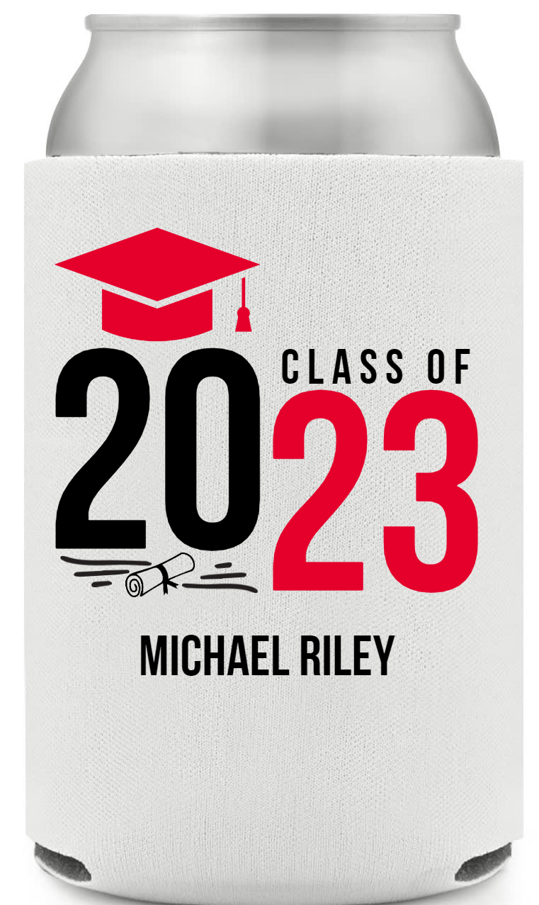 Graduation Class Of 2023 Full Color Foam Collapsible Coolies Style 158893