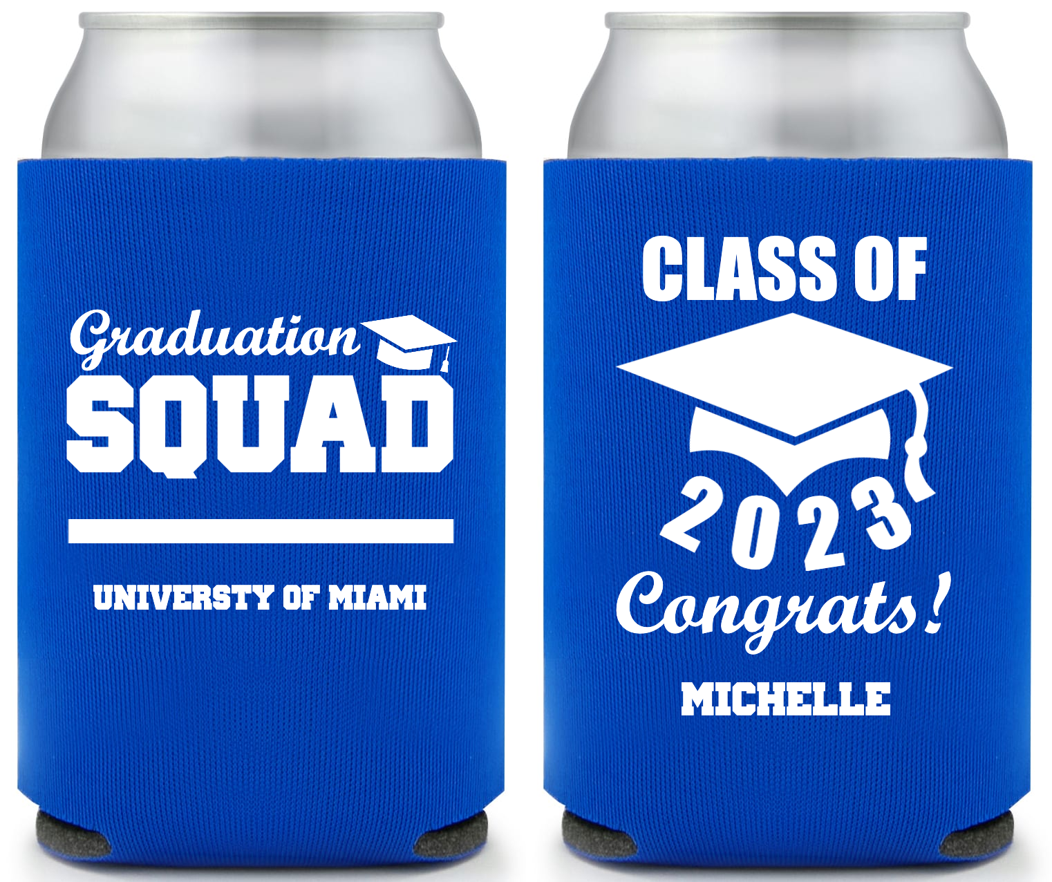 Graduation Squad Congrats Full Color Foam Collapsible Coolies Style 158911