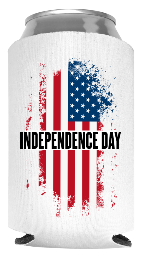 Independence Day Full Color Foam Collapsible Coolies Style 119593