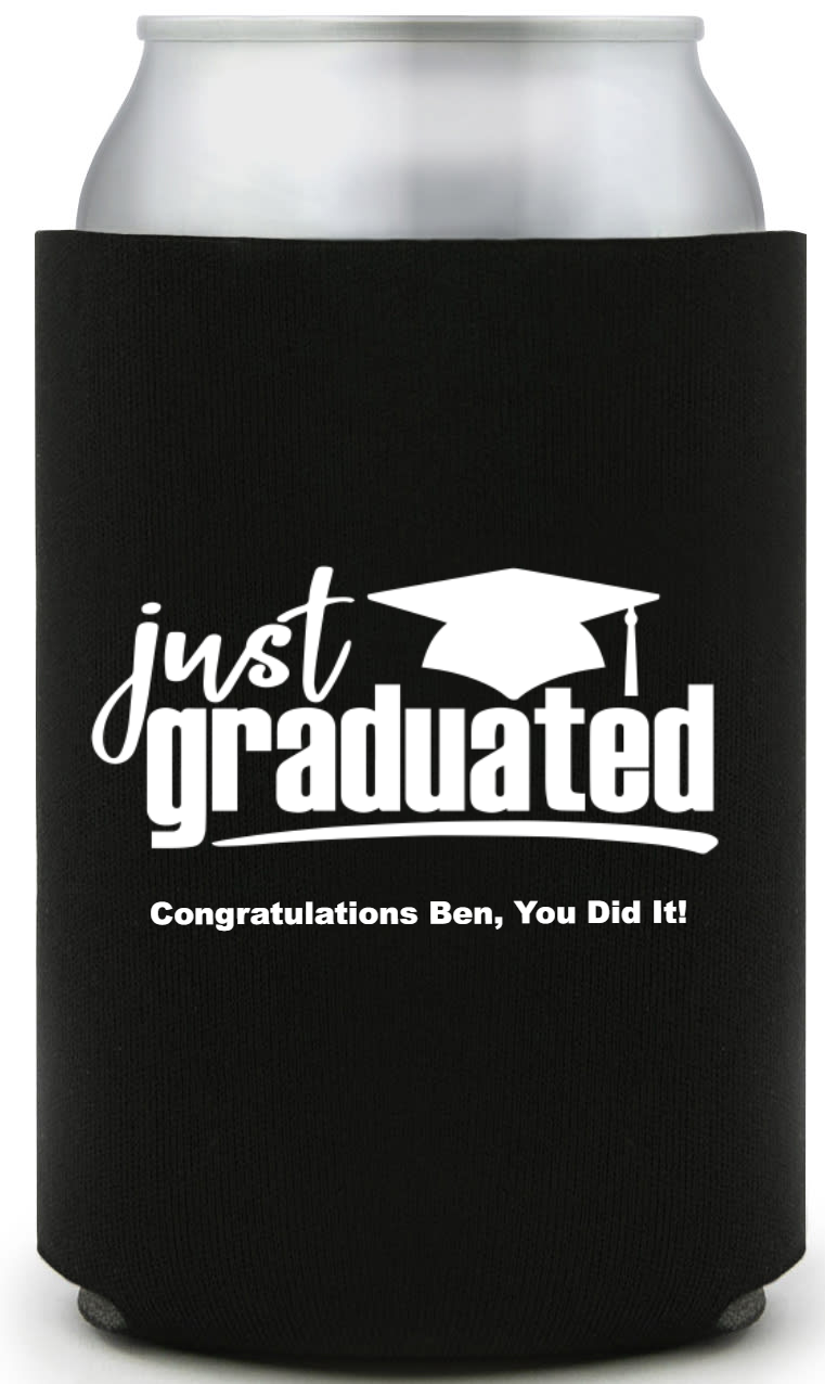 Just Graduated Full Color Foam Collapsible Coolies Style 158836