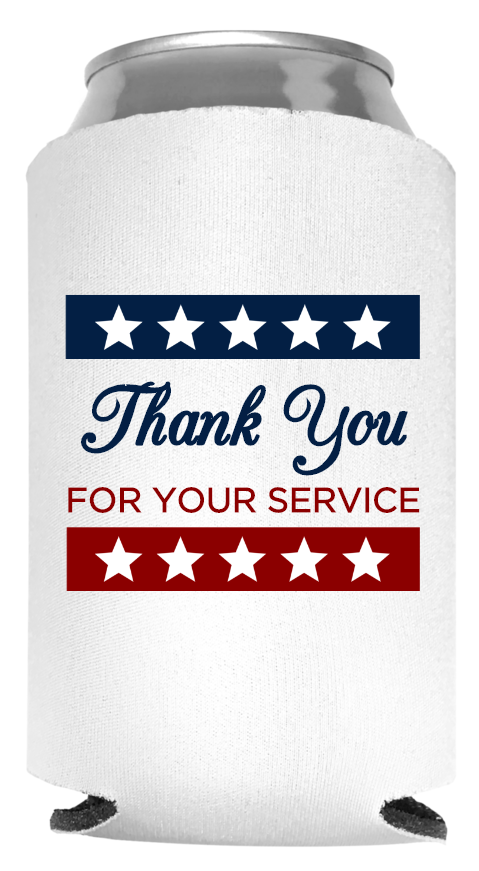 Memorial Day Full Color Foam Collapsible Coolies Style 118544