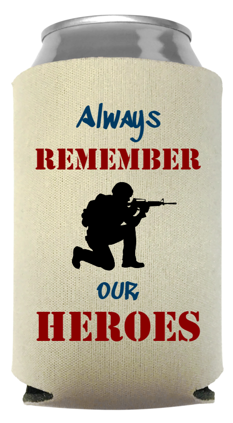 Memorial Day Full Color Foam Collapsible Coolies Style 118174