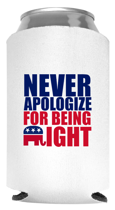 Political Full Color Foam Collapsible Coolies Style 121764