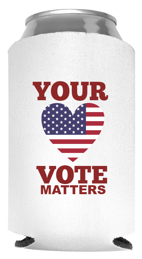 Political Full Color Foam Collapsible Coolies Style 121440
