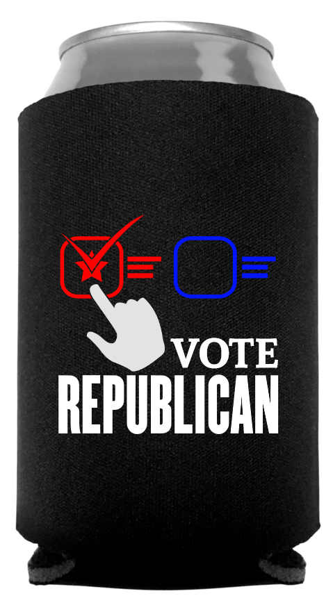 Political Full Color Foam Collapsible Coolies Style 112971