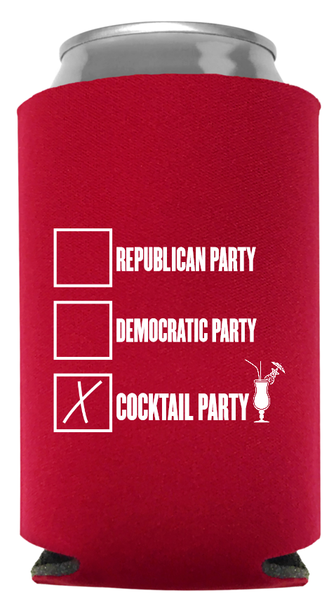 Political Full Color Foam Collapsible Coolies Style 112970