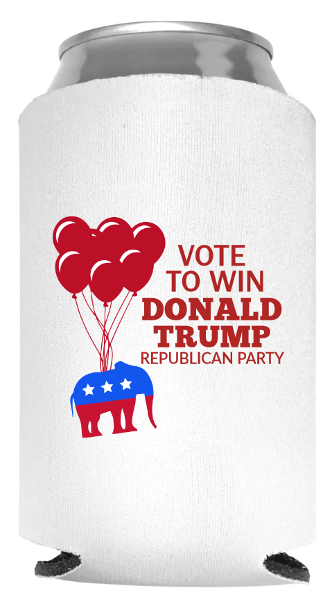 Political Full Color Foam Collapsible Coolies Style 112932