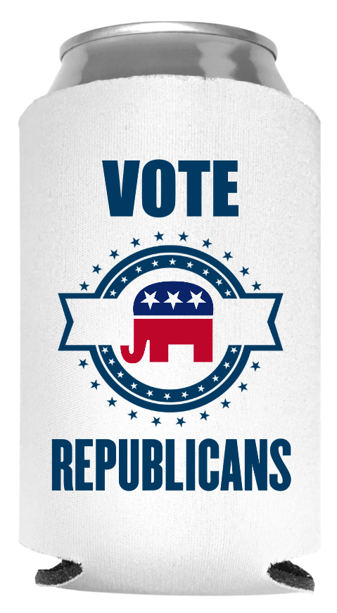 Political Full Color Foam Collapsible Coolies Style 109798